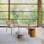 Nikari April Coffee & Side Tables ชุดโต๊ะ ash, oak และ birch สามขนาด ออกแบบโดย Alfredo Häberli