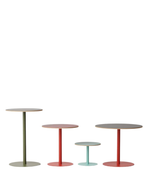 Very Good & Proper Dowel Pedestal Tables โต๊ะฐานกลางโครงเหล็ก หน้า linoleum หรือไม้ veneer ออกแบบโดย Team VG&P