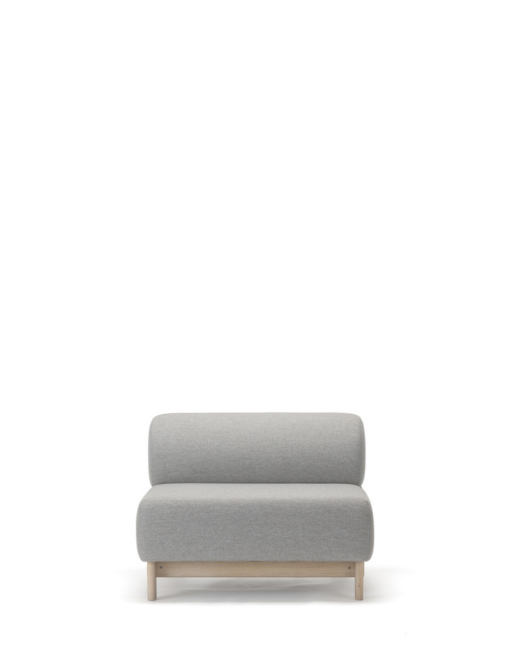 Karimoku New Standard Elephant Sofa 1-Seater Bench โมดูลโซฟาเบาะบุผ้าฐานไม้เกาลัด ออกแบบโดย Christian Haas