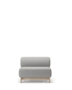 Karimoku New Standard Elephant Sofa 1-Seater Bench โมดูลโซฟาเบาะบุผ้าฐานไม้เกาลัด ออกแบบโดย Christian Haas
