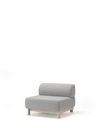 Karimoku New Standard Elephant Sofa 1-Seater Bench โมดูลโซฟาเบาะบุผ้าฐานไม้เกาลัด ออกแบบโดย Christian Haas