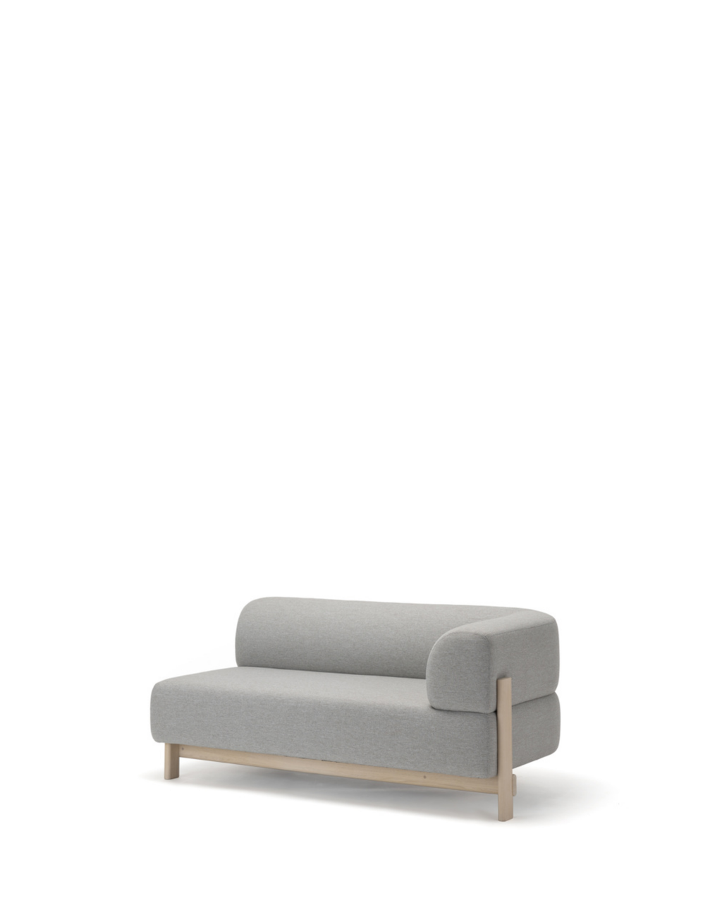 Karimoku New Standard Elephant Sofa 2-Seater Left Arm Corner โมดูลโซฟาเบาะบุผ้าฐานไม้เกาลัด ออกแบบโดย Christian Haas