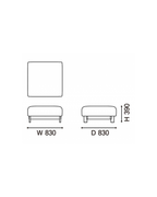 Karimoku New Standard Elephant Sofa Island โมดูลโซฟาเบาะบุผ้าฐานไม้เกาลัด ออกแบบโดย Christian Haas