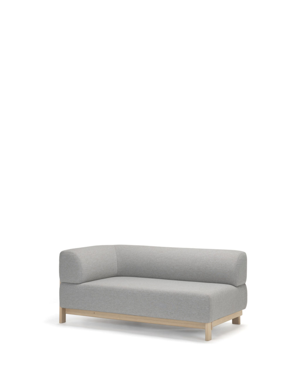 Karimoku New Standard Elephant Sofa 2-Seater Right Arm Corner โมดูลโซฟาเบาะบุผ้าฐานไม้เกาลัด ออกแบบโดย Christian Haas