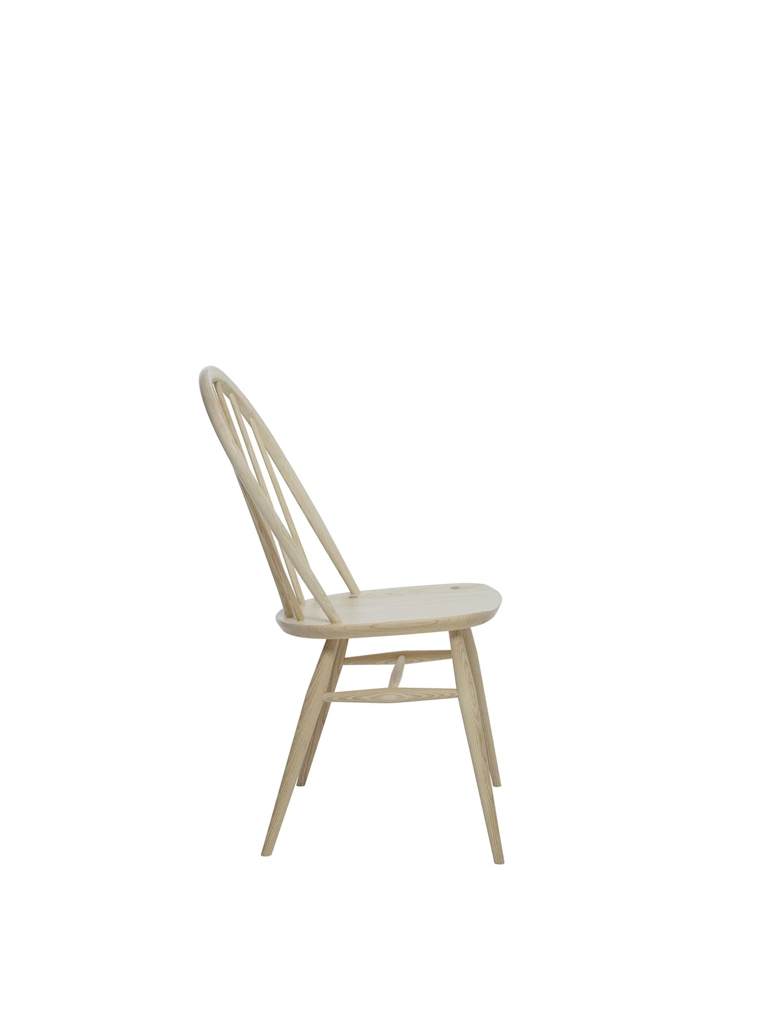 ercol Windsor Dining Chair เก้าอี้ solid ash พร้อมพนักพิงโค้งและซี่ไม้หกซี่ ออกแบบโดย Lucian R. Ercolani