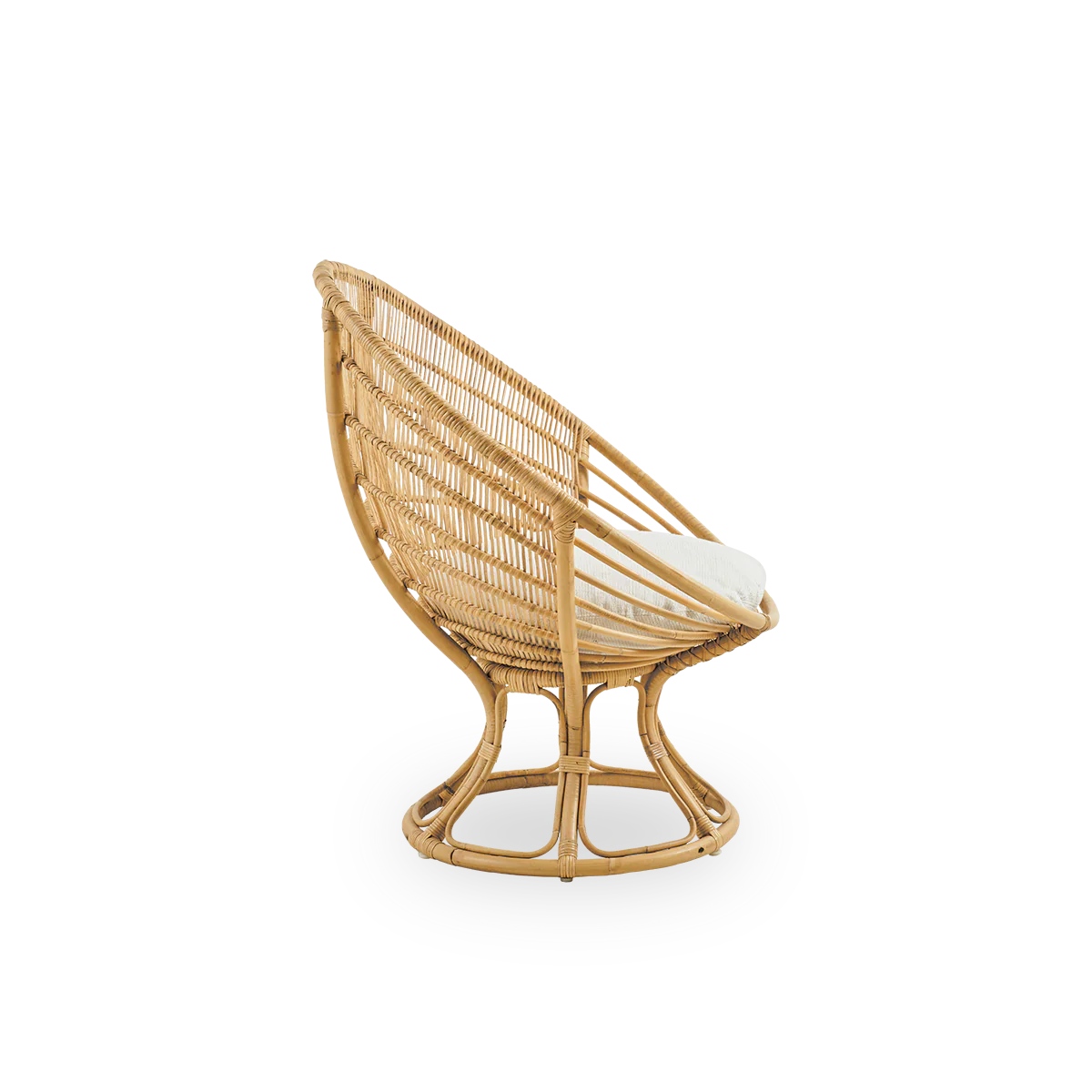 Sika Design Luna Lounge Chair เก้าอี้พักผ่อนหวาย พร้อมเบาะผ้า