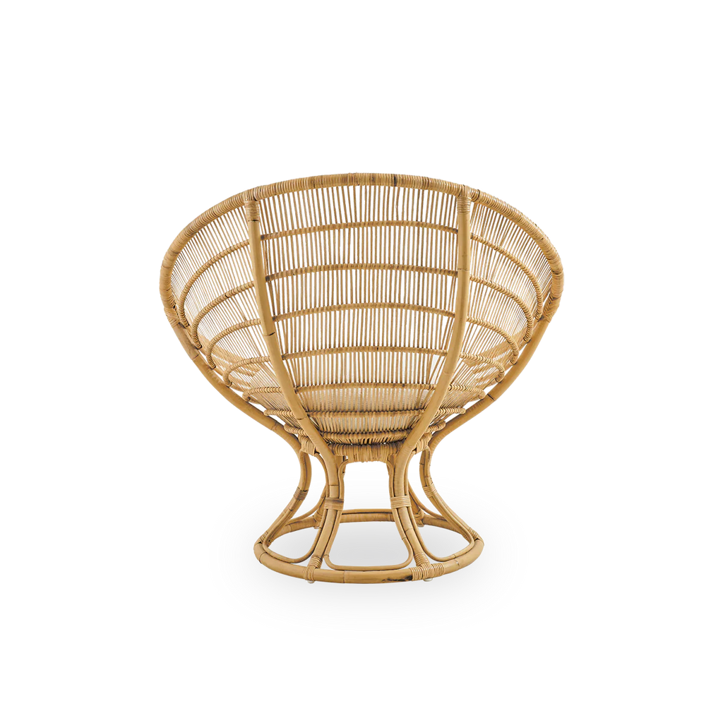 Sika Design Luna Lounge Chair เก้าอี้พักผ่อนหวาย พร้อมเบาะผ้า