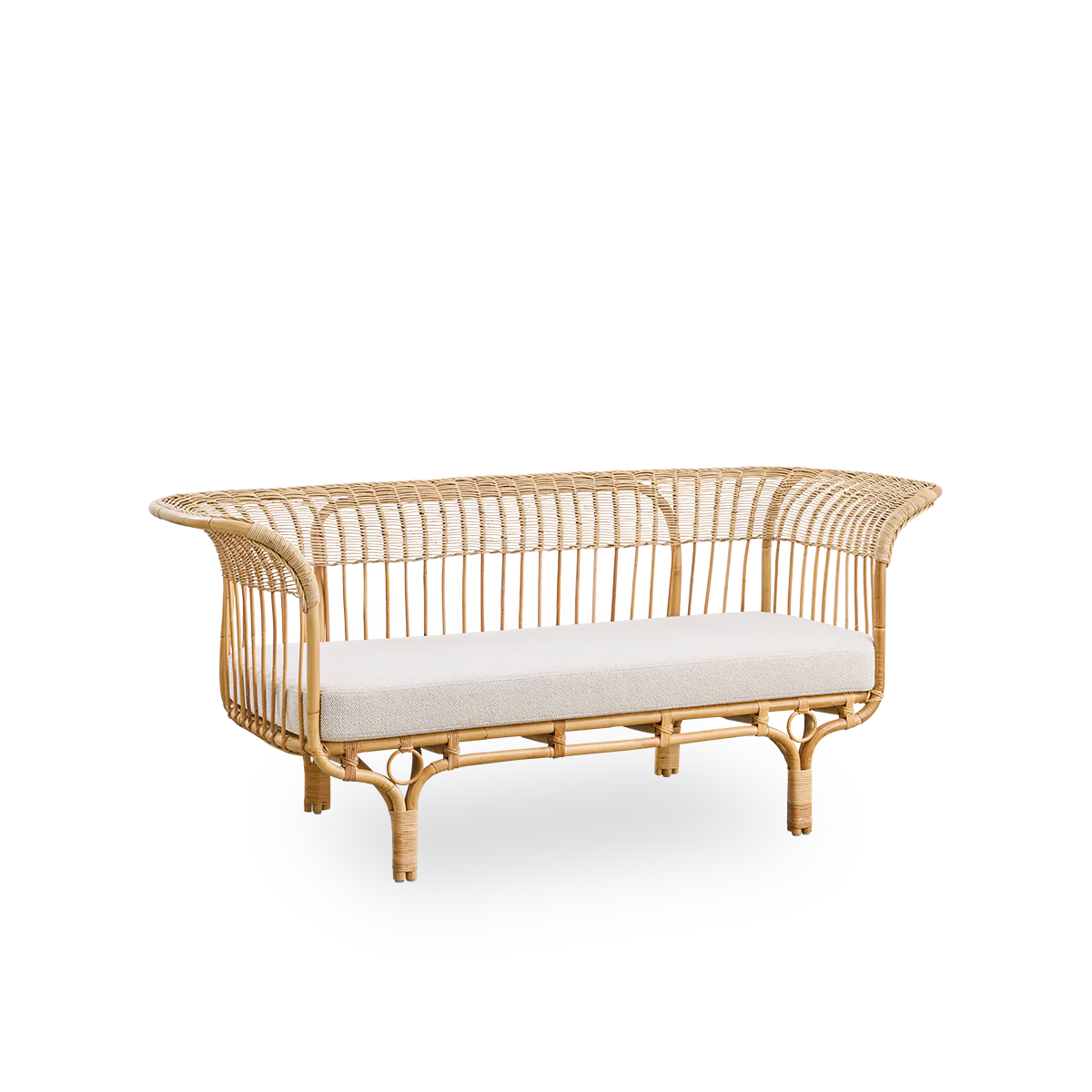 Sika Design Belladonna Sofa โซฟาหวาย พร้อมเบาะผ้า