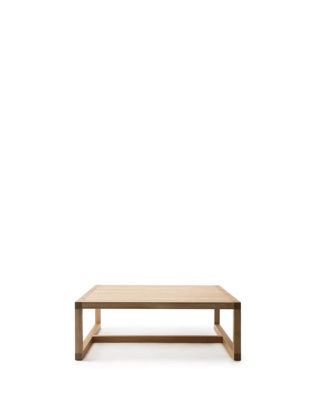 Nikari Frame Low Coffee Table โต๊ะเตี้ย ash หรือ oak มีให้เลือกแบบไม่มีชั้นวาง ชั้นวางครึ่งหนึ่ง หรือชั้นวางเต็ม ออกแบบโดย John Pawson