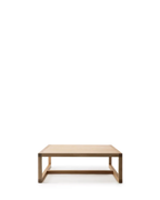 Nikari Frame Low Coffee Table โต๊ะเตี้ย ash หรือ oak มีให้เลือกแบบไม่มีชั้นวาง ชั้นวางครึ่งหนึ่ง หรือชั้นวางเต็ม ออกแบบโดย John Pawson