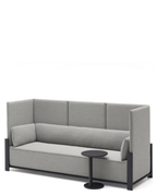 Karimoku New Standard Fence Sofa 3-Seater โซฟาพนักพิงสูงโครงไม้โอ๊คเบาะบุผ้า ออกแบบโดย Geckeler Michels