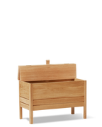 ม้านั่งเก็บของไม้โอ๊ค Form & Refine รุ่น A Line Storage Bench 68 พร้อมฝาเปิดหูจับหนัง ขาเฉือนองศาให้ลุคโปร่ง มีทั้ง Oak และ White Oak