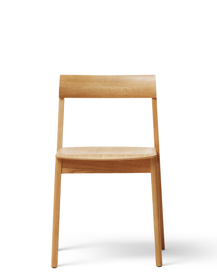 Form & Refine Blueprint Chair เก้าอี้ไม้โอ๊คพนักพิงชิ้นเดียว เบาะโค้งตามสรีระ ดีไซน์เรียบคม ซ้อนเก็บได้ มีทั้งรุ่นไม้และรุ่นหุ้มผ้า Hallingdal