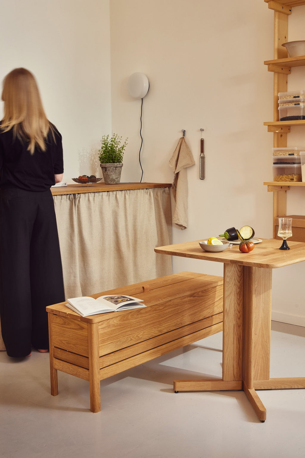 Form & Refine A Line Storage Line Bench 111 (Made to Order)