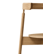 Form & Refine Lunar Chair เก้าอี้ไม้โอ๊คพนักพิงโค้งชิ้นเดียว โครง X-shape เบานั่งสบาย มีทั้งรุ่นไม้และรุ่นหุ้มผ้า Hallingdal ดีไซน์นอร์ดิกร่วมสมัย