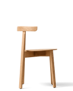 Form & Refine Lunar Chair เก้าอี้ไม้โอ๊คพนักพิงโค้งชิ้นเดียว โครง X-shape เบานั่งสบาย มีทั้งรุ่นไม้และรุ่นหุ้มผ้า Hallingdal ดีไซน์นอร์ดิกร่วมสมัย