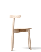 Form & Refine Lunar Chair เก้าอี้ไม้โอ๊คพนักพิงโค้งชิ้นเดียว โครง X-shape เบานั่งสบาย มีทั้งรุ่นไม้และรุ่นหุ้มผ้า Hallingdal ดีไซน์นอร์ดิกร่วมสมัย