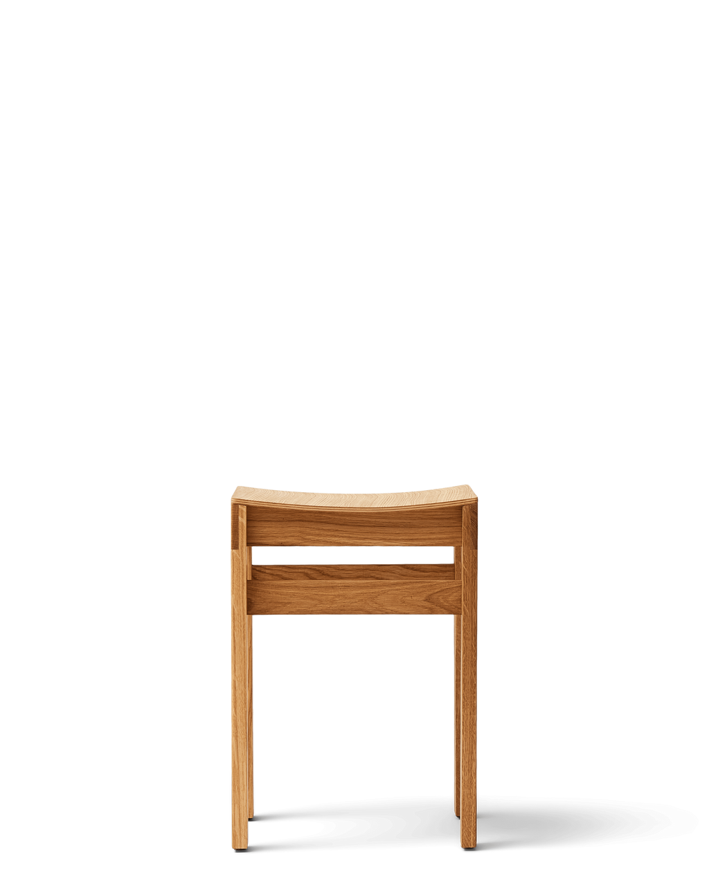 Form & Refine Sonder Stool สตูลไม้โอ๊คเบาะโค้งดีไซน์เรียบโปร่ง สไตล์สแกนดิเนเวียน ใช้เป็นเก้าอี้หรือโต๊ะข้างได้