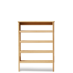 A Line Shoe Rack ชั้นวางรองเท้าไม้โอ๊คพร้อมโต๊ะคอนโซลดีไซน์มินิมอล ออกแบบโดย Jonas Herman