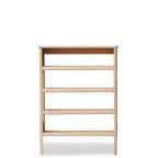 A Line Shoe Rack ชั้นวางรองเท้าไม้โอ๊คพร้อมโต๊ะคอนโซลดีไซน์มินิมอล ออกแบบโดย Jonas Herman