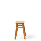 Angle Stool 45 สตูลไม้ดีไซน์มินิมอลที่นั่งเอียงเล็กน้อยเพื่อความสบาย ออกแบบโดย Jonas Herman