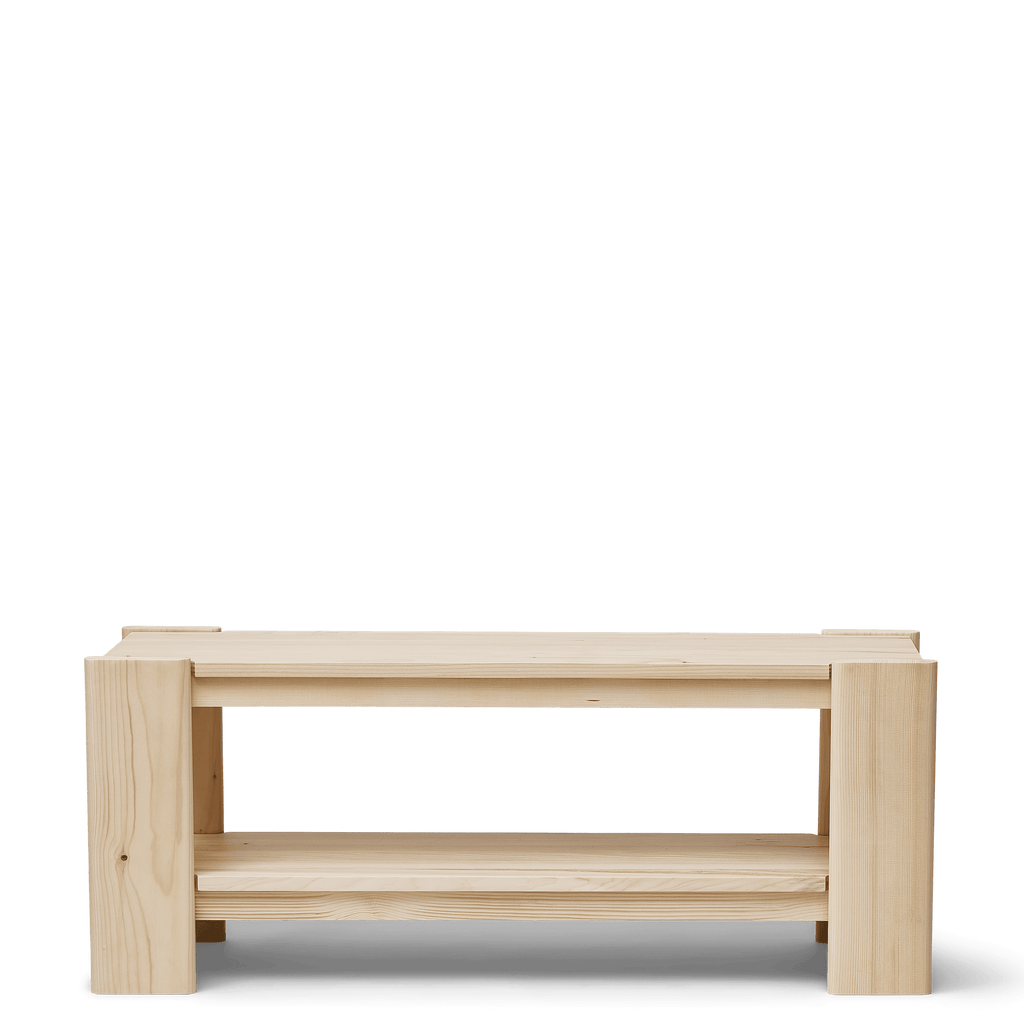 Beam Bench ม้านั่งไม้สน Bosnian pine พร้อมชั้นวางด้านล่าง ดีไซน์เดนมาร์ก สำหรับใช้งานภายในบ้าน