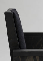 Vaarnii 016 Maasto Dining Armchair Upholstered Black เก้าอี้ไม้ pine สีดำ มีที่วางแขนและเบาะ