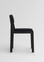Vaarnii 016 Maasto Dining Chair Upholstered Black เก้าอี้ไม้ pine สีดำ พร้อมเบาะรองนั่ง