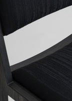 Vaarnii 016 Maasto Dining Chair Upholstered Black เก้าอี้ไม้ pine สีดำ พร้อมเบาะรองนั่ง