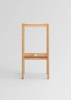 Vaarnii 016 Maasto Bar Stool สตูลไม้ pine โครงสร้างเรียบง่าย พร้อมที่วางเท้า copper