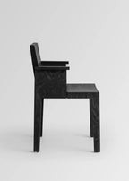 Vaarnii 016 Maasto Dining Armchair Black เก้าอี้ไม้ pine สีดำ มีที่วางแขน