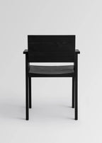 Vaarnii 016 Maasto Dining Armchair Black เก้าอี้ไม้ pine สีดำ มีที่วางแขน