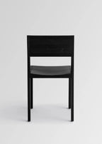 Vaarnii 016 Maasto Dining Chair Black เก้าอี้ไม้ pine สีดำ โครงสร้างเรียบง่าย