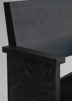 Vaarnii 016 Maasto Dining Armchair Upholstered Black เก้าอี้ไม้ pine สีดำ มีที่วางแขนและเบาะ