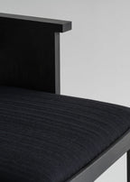 Vaarnii 016 Maasto Dining Armchair Upholstered Black เก้าอี้ไม้ pine สีดำ มีที่วางแขนและเบาะ