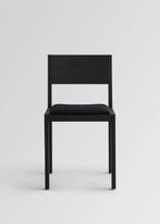 Vaarnii 016 Maasto Dining Chair Upholstered Black เก้าอี้ไม้ pine สีดำ พร้อมเบาะรองนั่ง