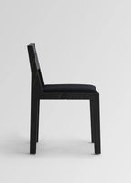 Vaarnii 016 Maasto Dining Chair Upholstered Black เก้าอี้ไม้ pine สีดำ พร้อมเบาะรองนั่ง