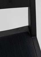 Vaarnii 016 Maasto Dining Chair Upholstered Black เก้าอี้ไม้ pine สีดำ พร้อมเบาะรองนั่ง