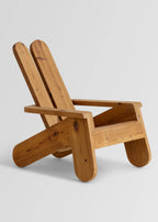 Vaarnii 015 Peace Outdoor Lounge Chair เก้าอี้ไม้ pine สำหรับใช้งานกลางแจ้ง พนักพิงสูง