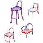 Made by Choice GOMA Bar Chair เก้าอี้ bar birch plywood พร้อมเบาะหนัง cognac leather ออกแบบโดย Thomas Sandell