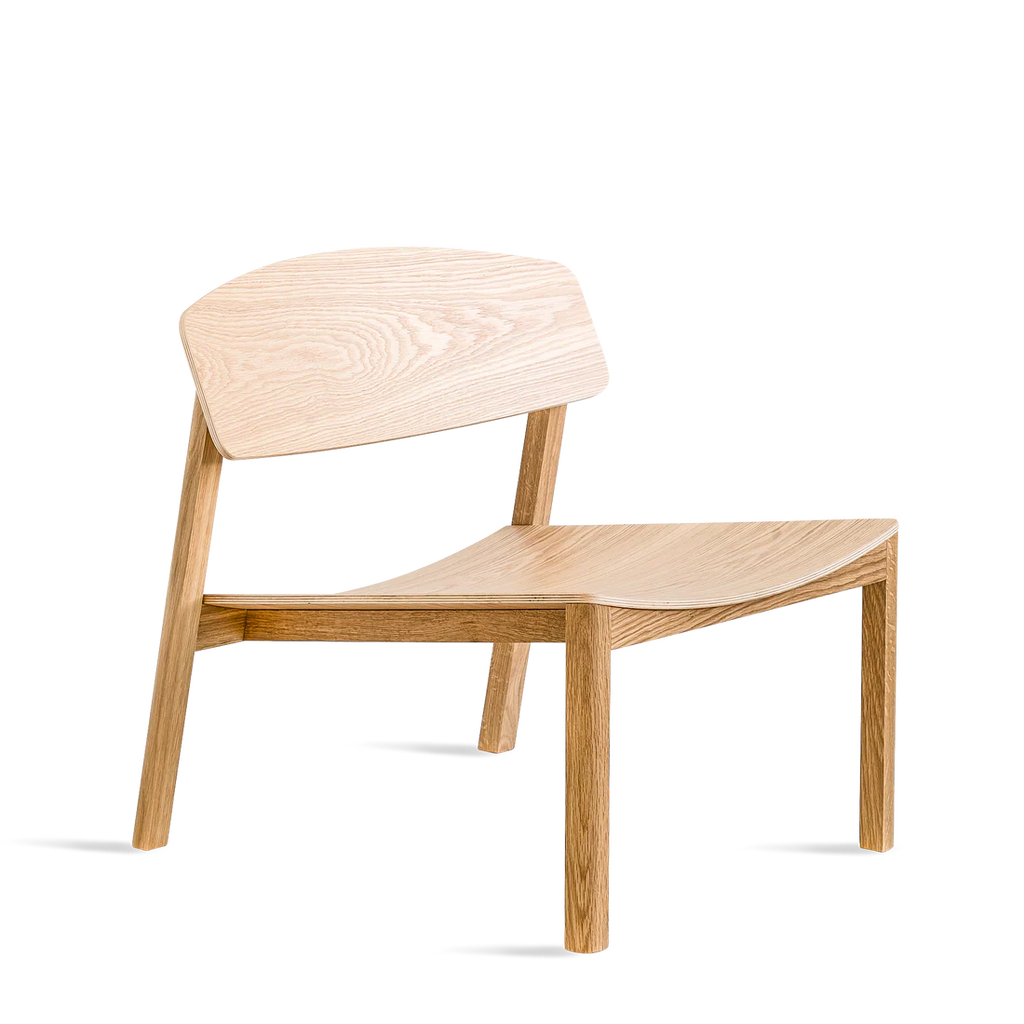 Made by Choice HALIKKO Lounge Chair เก้าอี้ lounge ไม้ solid oak หรือ ash พร้อมโครงสร้างเรียบง่ายแบบ 35 × 35 mm
