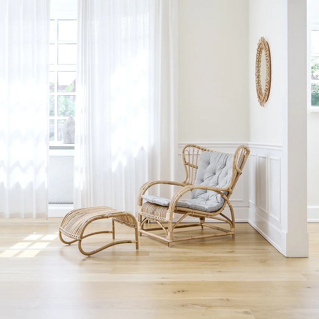 Sika Design Teddy Lounge Chair เก้าอี้พักผ่อนหวาย พร้อมเบาะ