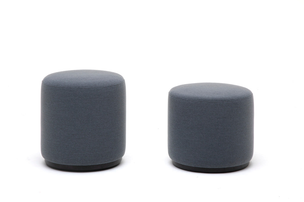 Karimoku New Standard Elephant Pouf Task สตูลเบาะบุผ้ามีล้อเลื่อน ฐานไม้เกาลัด ออกแบบโดย Christian Haas