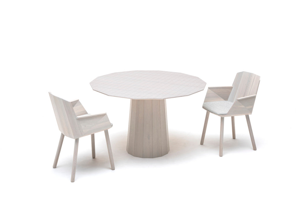 Karimoku New Standard Colour Wood Armchair เก้าอี้ไม้โอ๊คมีที่วางแขน ออกแบบโดย Scholten & Baijings