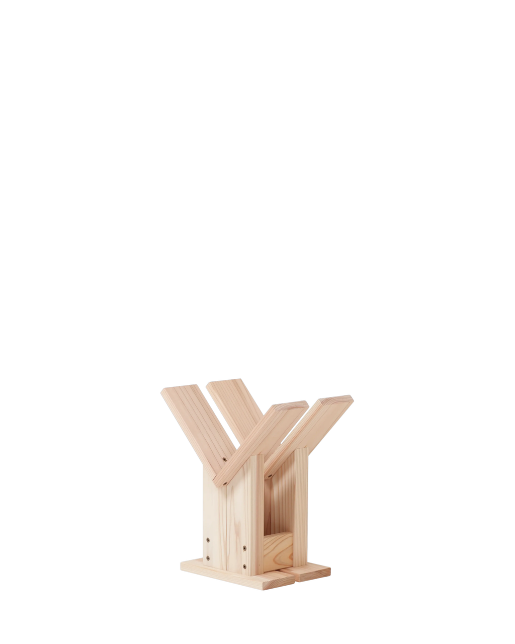 Ishinomaki Laboratory Ise Magazine Rack ชั้นวางนิตยสารไม้ขนาดเล็ก มีช่องกลาง ออกแบบโดย DRILL DESIGN