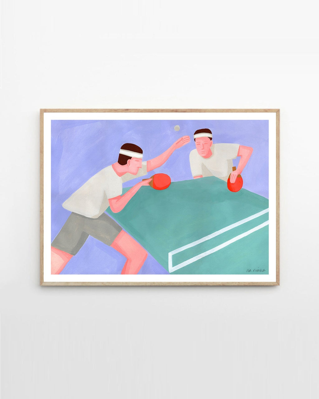 โปสเตอร์ Ping Pong by Iga Kosicka จาก The Poster Club สินค้าลิขสิทธิ์แท้นำเข้าโดย Old Pine Trees