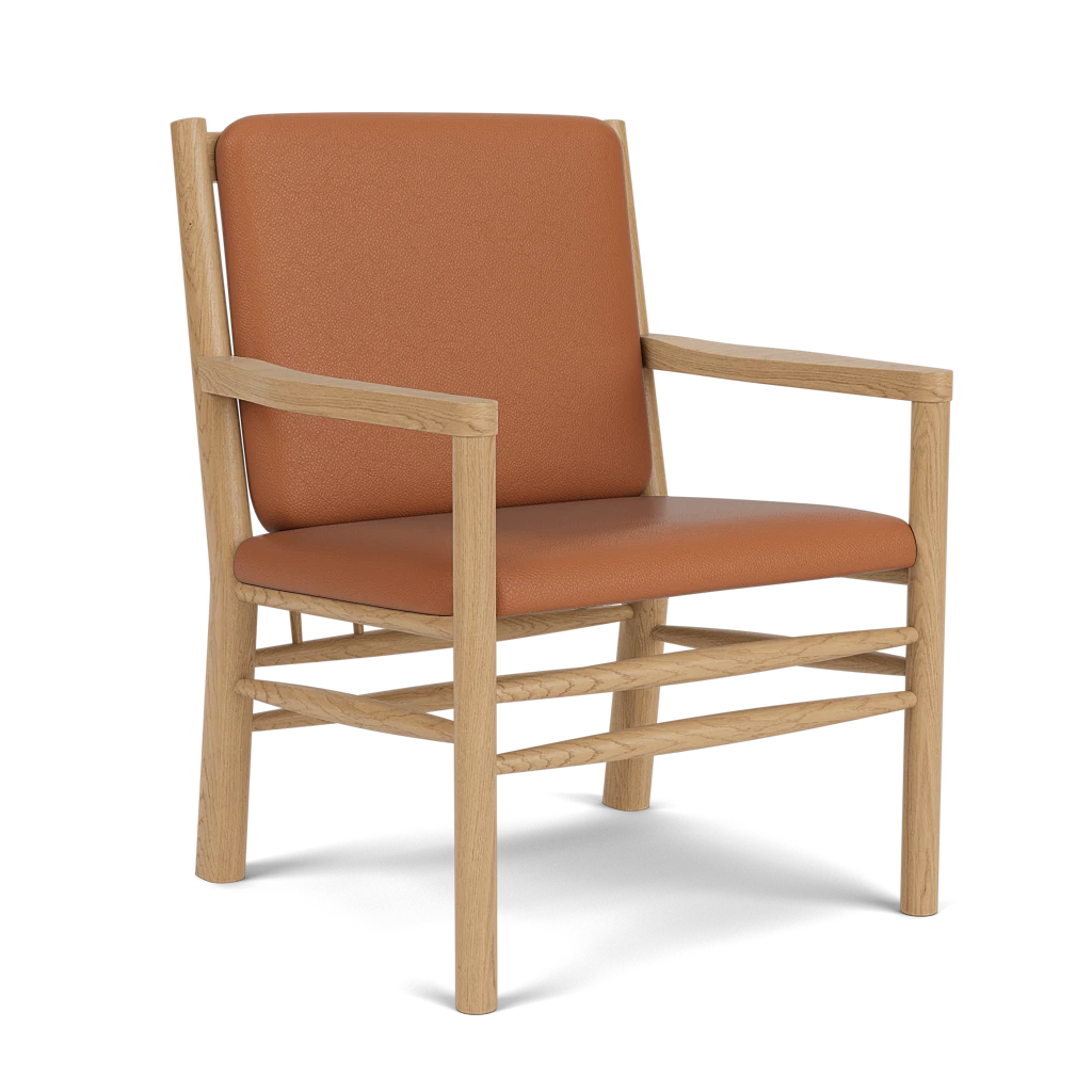 FDB Møbler J147 Lounge Chair เก้าอี้พักผ่อนไม้ oak ออกแบบโดย Erik Ole Jørgensen