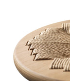 FDB Møbler J165 Stool เก้าอี้ไม้ oak ที่นั่ง papercord ออกแบบโดย Jørgen Bækmark