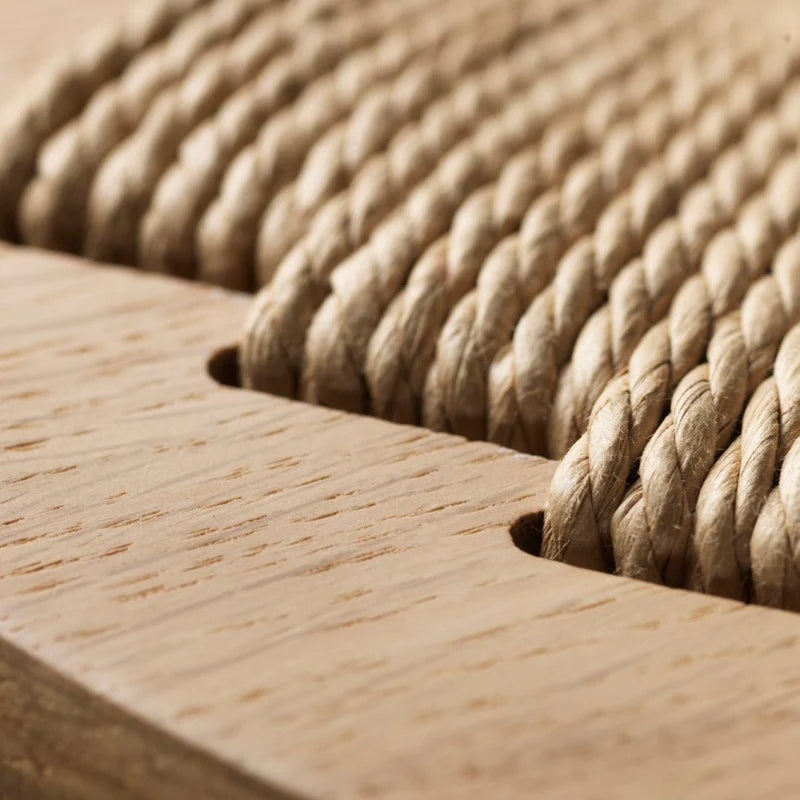 FDB Møbler J165 Stool เก้าอี้ไม้ oak ที่นั่ง papercord ออกแบบโดย Jørgen Bækmark
