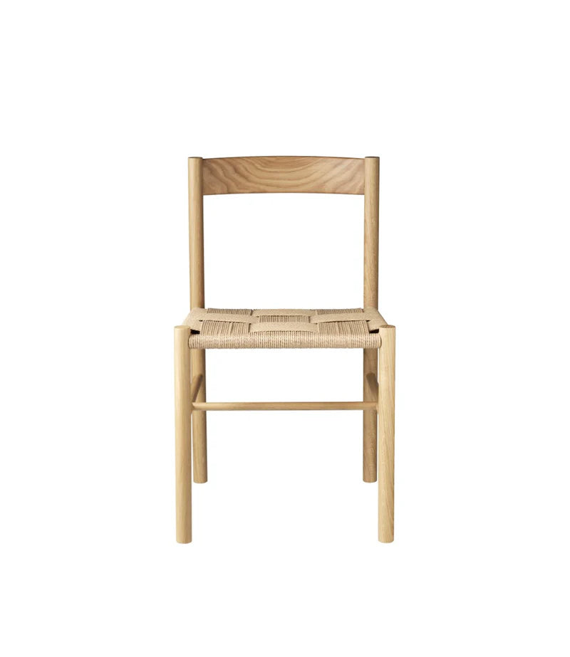 FDB Møbler J178 Lønstrup Chair เก้าอี้ไม้ oak ที่นั่ง veneer และ papercord ออกแบบโดย Stine Lundgaard Weigelt